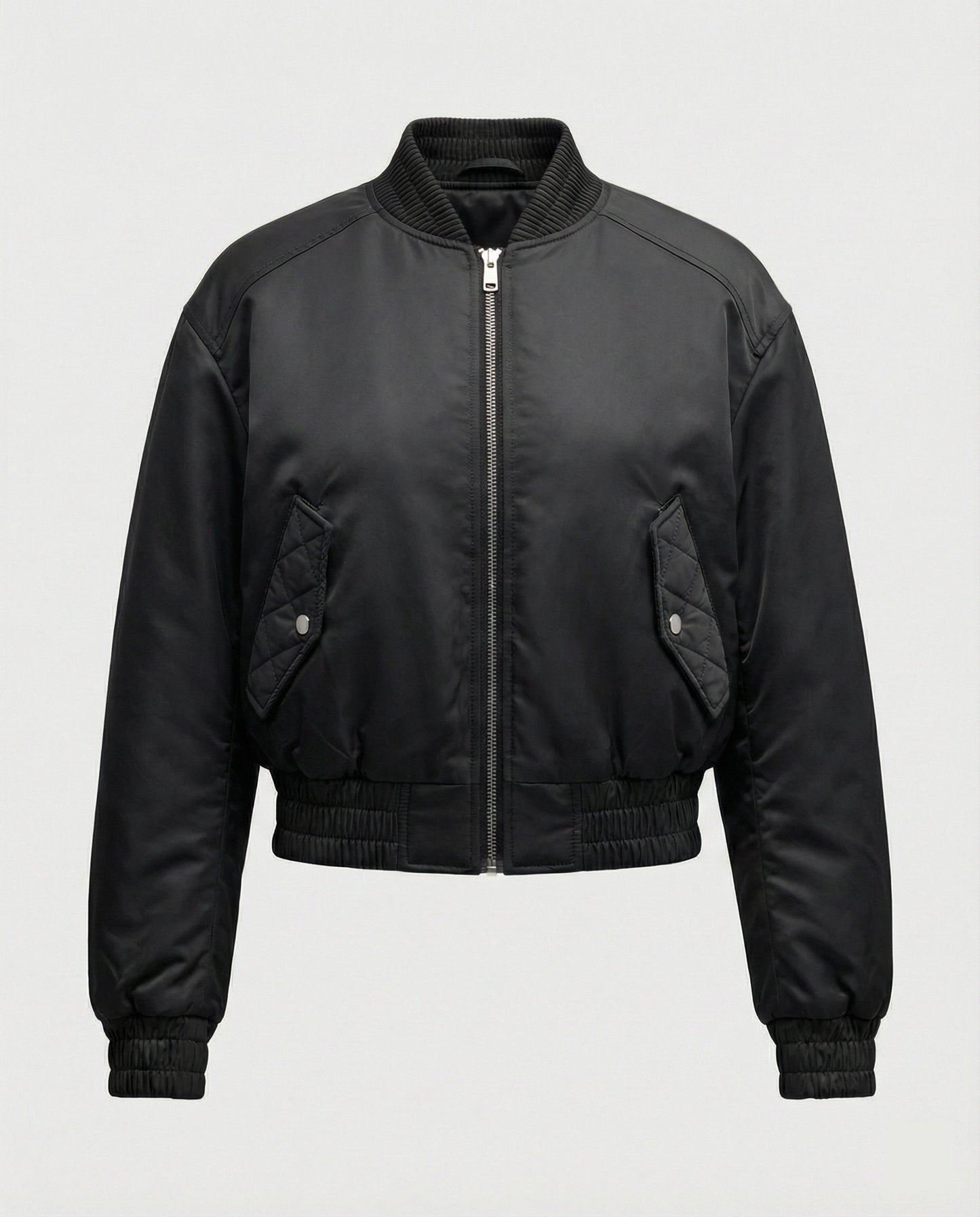 Damen Bomberjacke Hochgeschlossen mit Kapuze