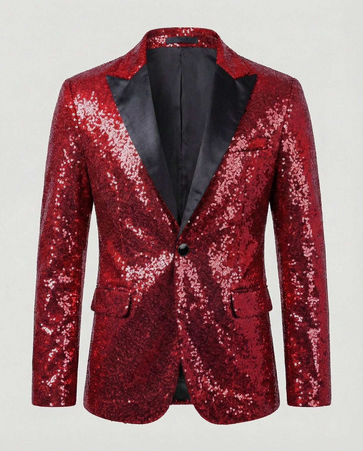 Glamour Blazer Pailletten Damen Jacke