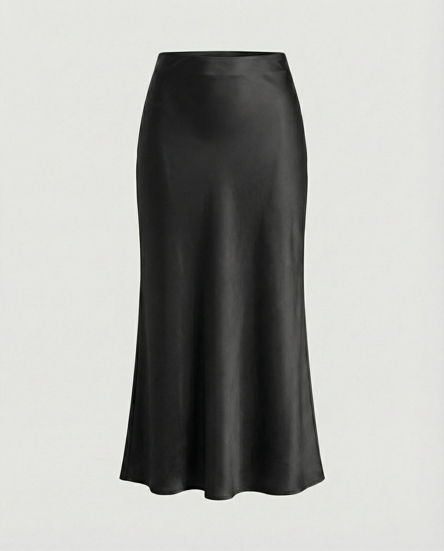 Damen Maxikleid aus Satin Glatt Elegant