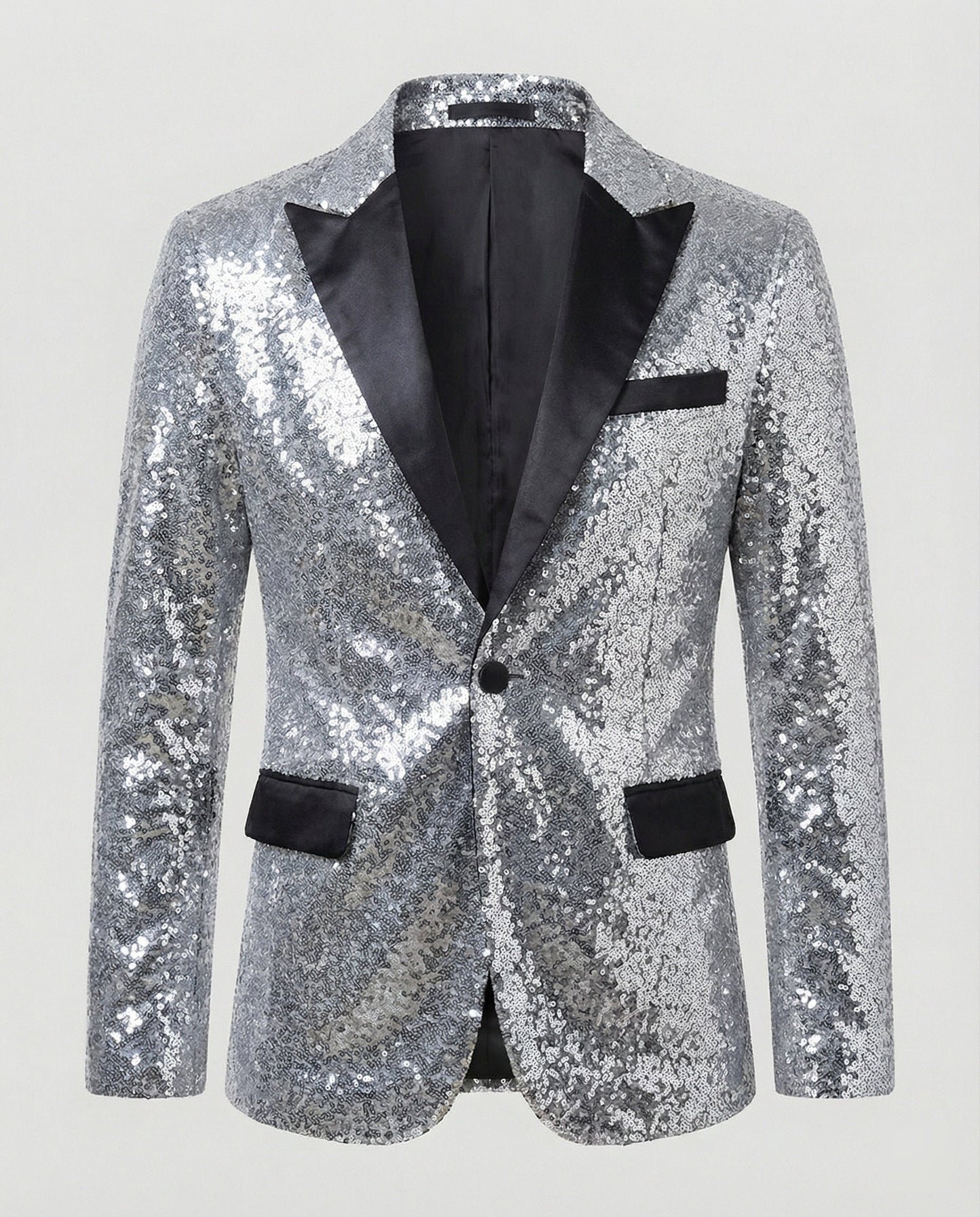 Glamour Blazer Pailletten Damen Jacke