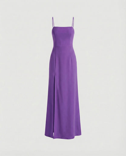 Elegantes Abendkleid Damen Lang Schlitz Cocktailkleid