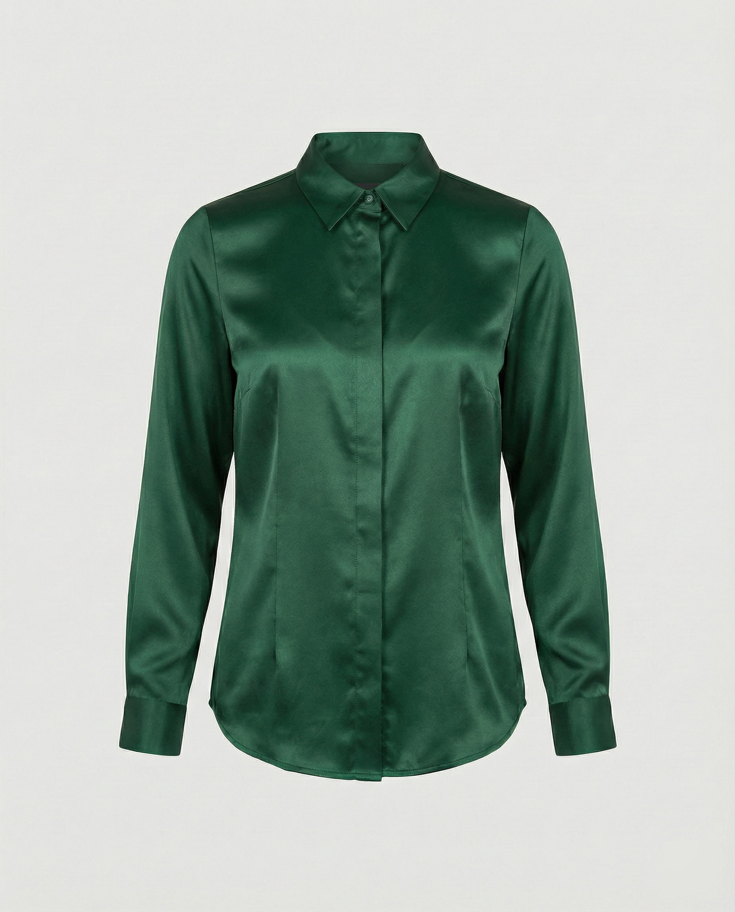 Elegante Damen Bluse Satin Klassisch