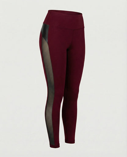 Damen Sportleggings Atmungsaktiv Stretch Mesh