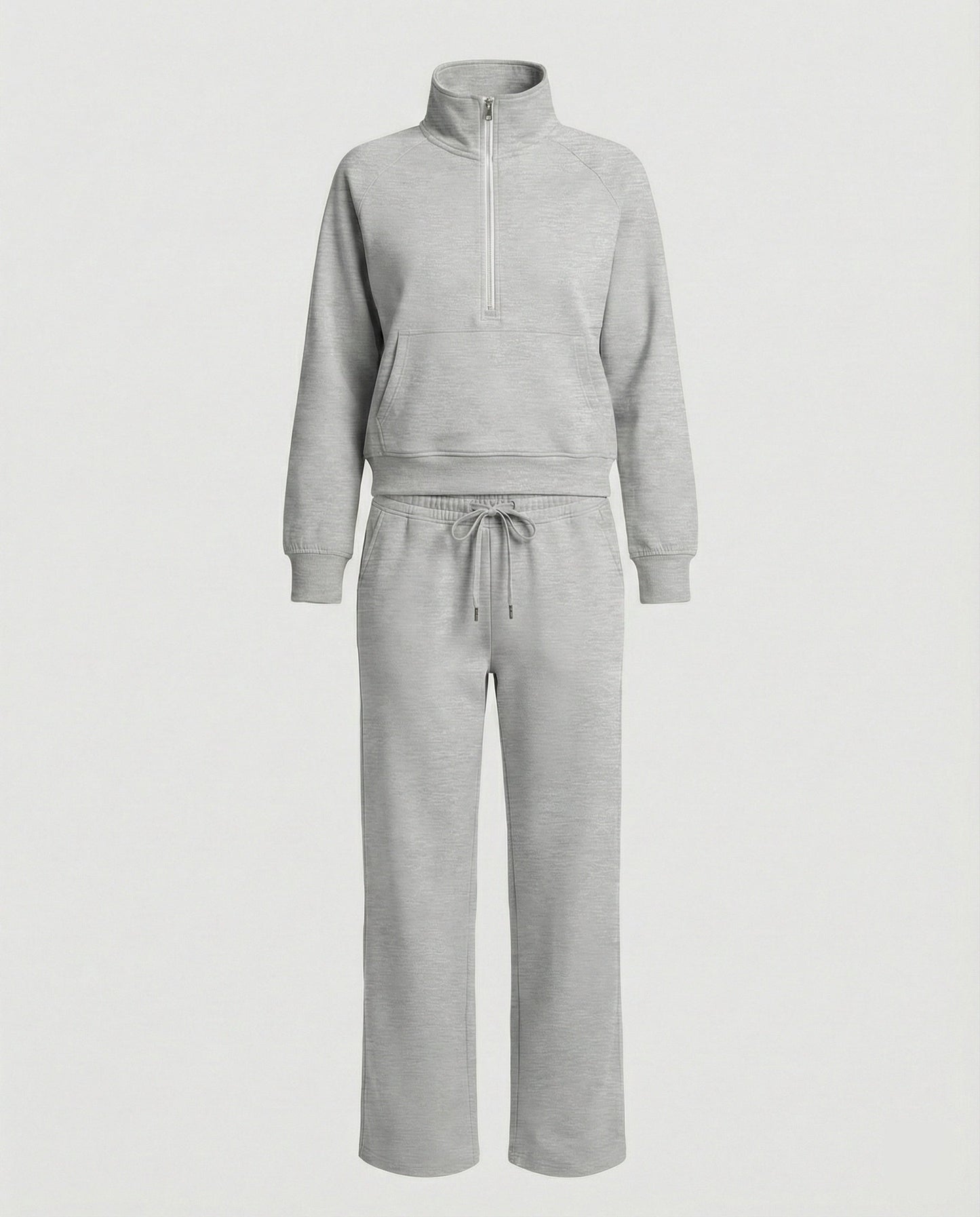 Damen Jogginganzug Hochkragen Sportlich Warm