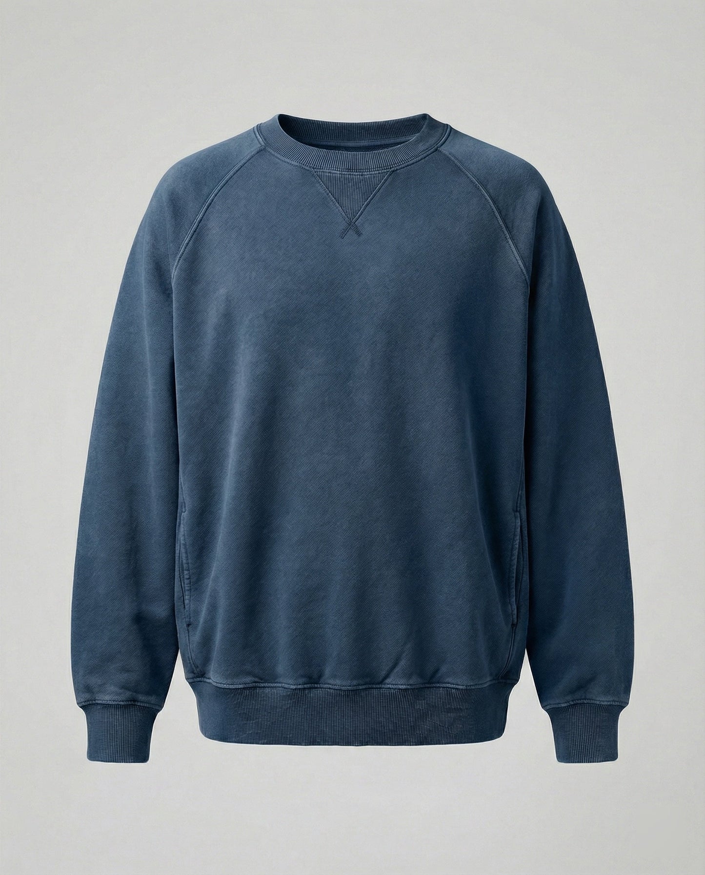 Kaschmir Sweatshirt V-Ausschnitt Bequem Freizeit