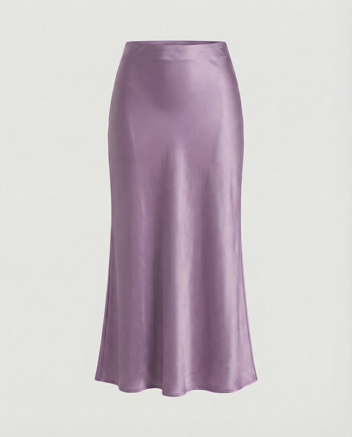 Damen Maxikleid aus Satin Glatt Elegant