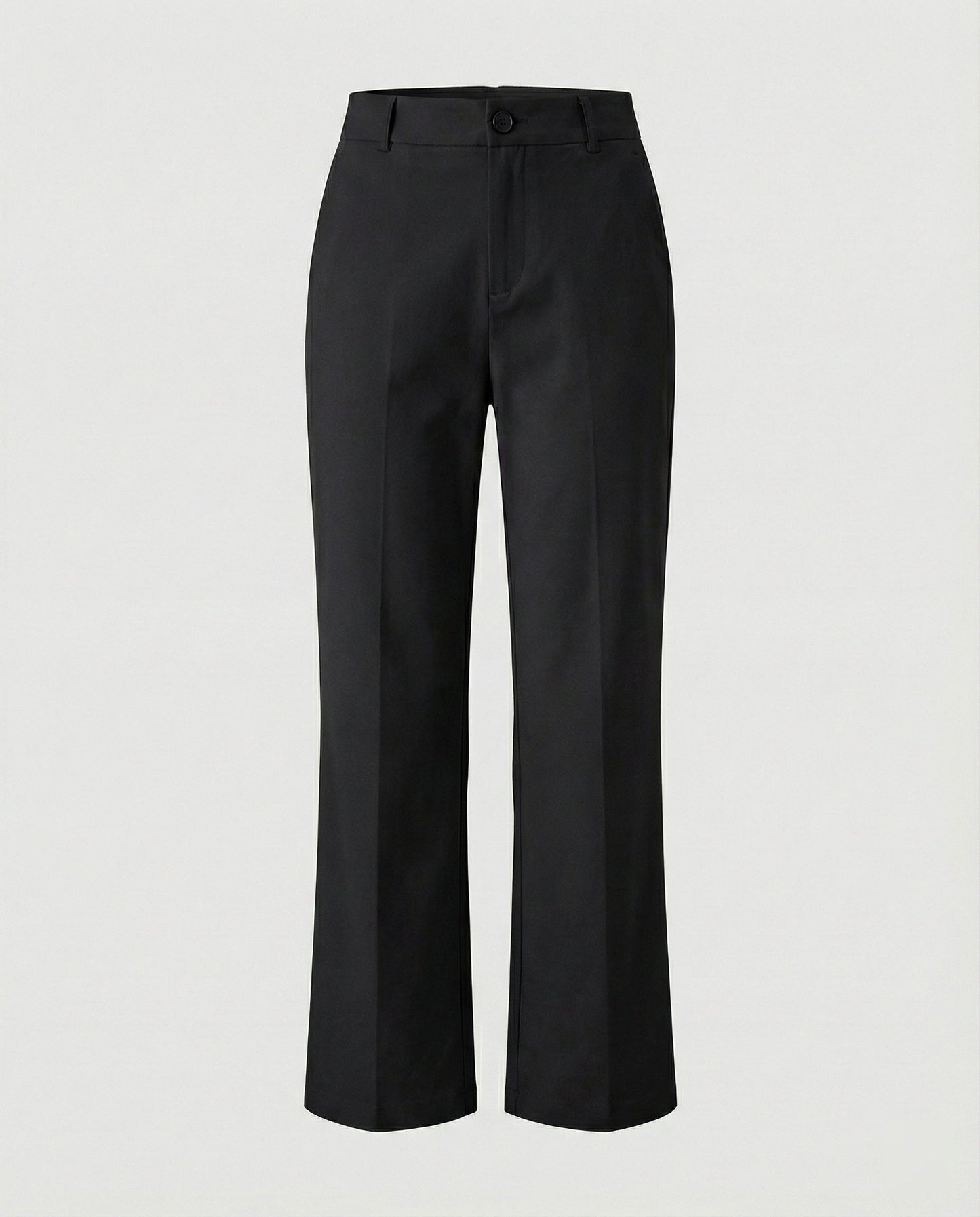 Damen Stoffhose High Waist Elegant Weite Bein