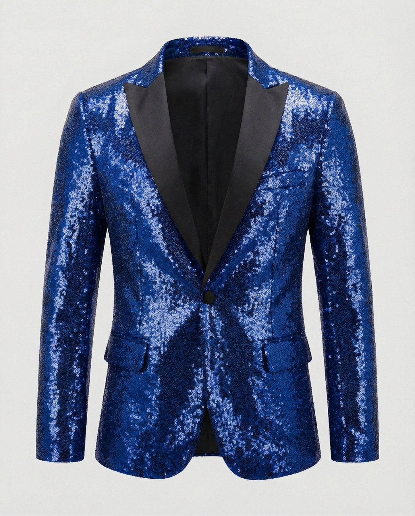 Eleganter Pailletten Blazer Herren Glitzer