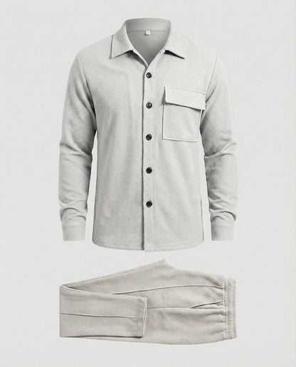 Herren Cardigan Strukturiert Modern Großkaros