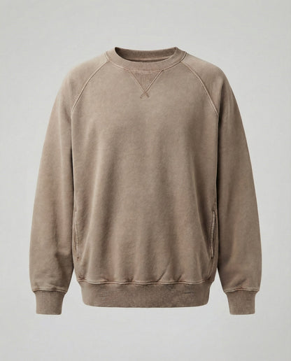 Kaschmir Sweatshirt V-Ausschnitt Bequem Freizeit