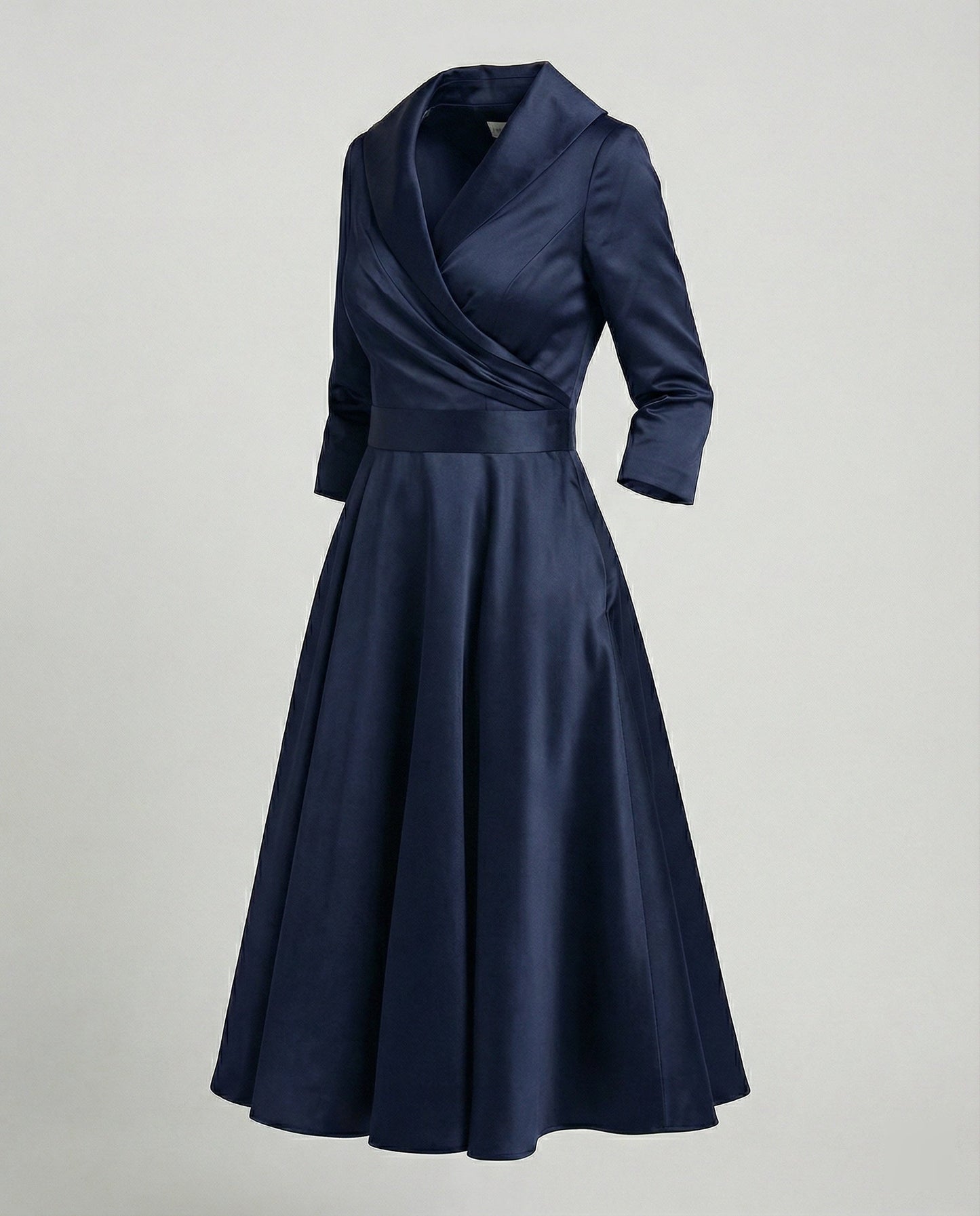 Chices Wickelkleid Mit Weitem Kragen Damen