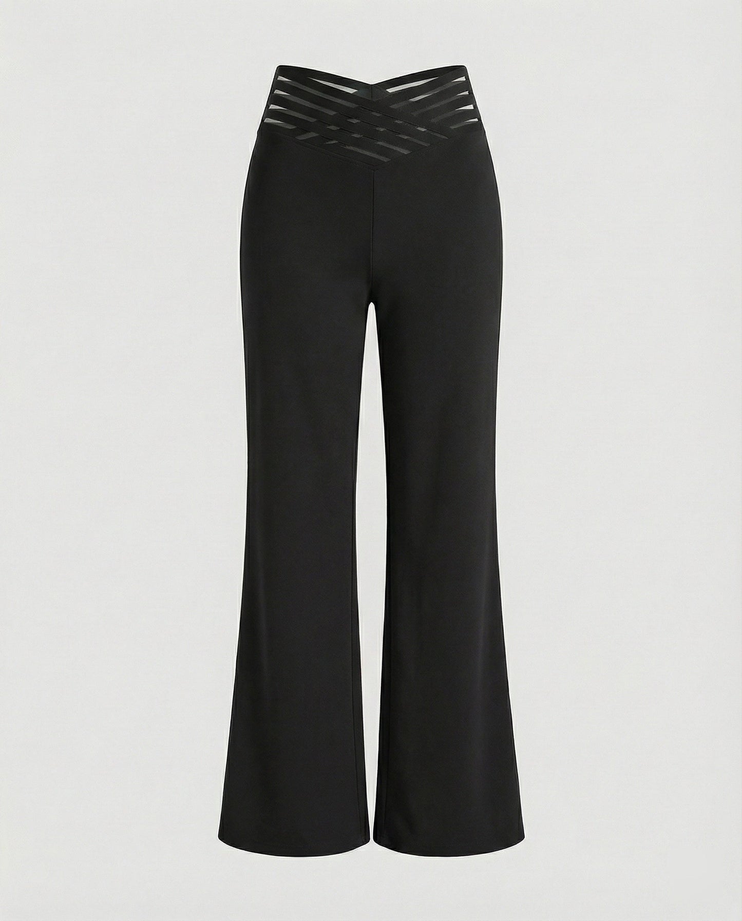 Damen Palazzo-Hose Weit Bequem Mit Cut-Outs Trendy