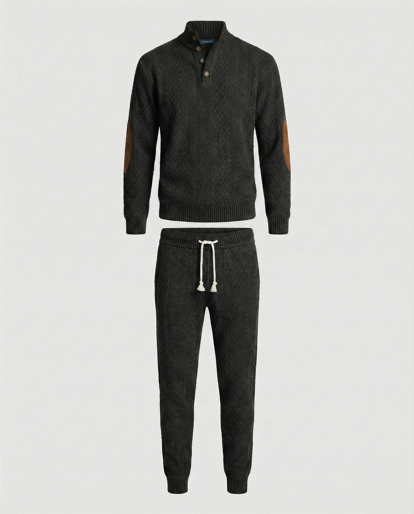 Herren Strickanzug Stehkragen Langarm Modern