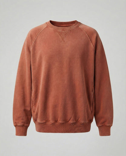 Kaschmir Sweatshirt V-Ausschnitt Bequem Freizeit