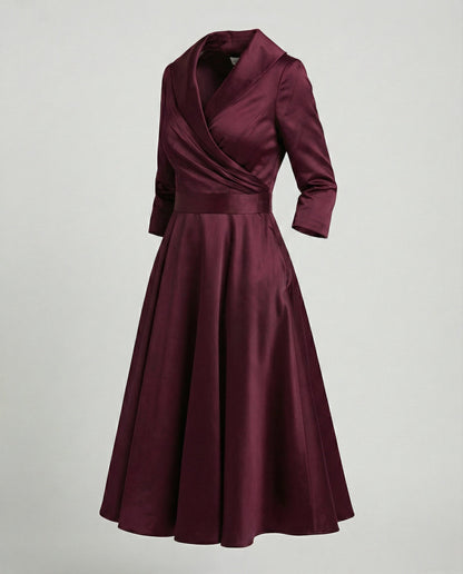 Chices Wickelkleid Mit Weitem Kragen Damen