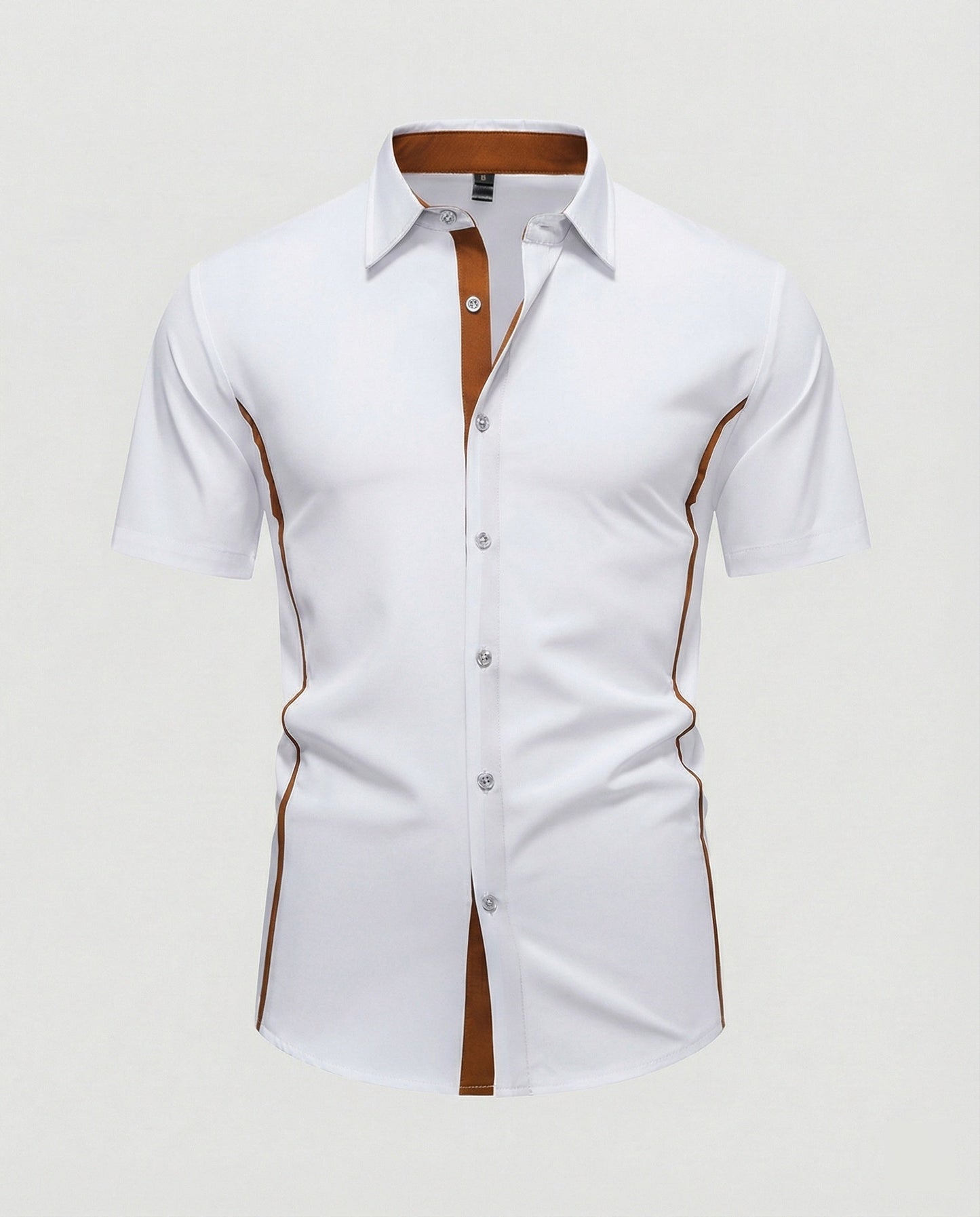 Herren Kurzarmhemd Slim Fit Modern
