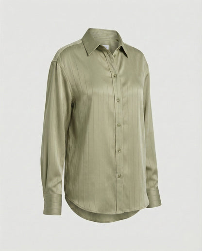 Damen Bluse Streifenmuster Elegant Damenoberteil