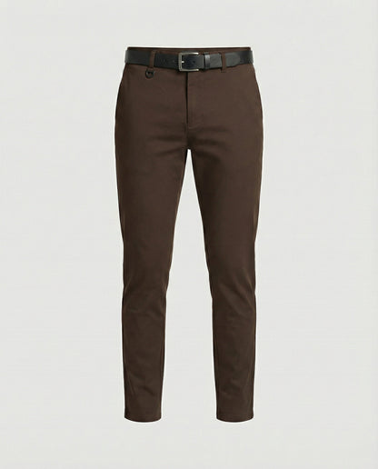Herren Slimfit Hosen Bequem Chinohose Modern