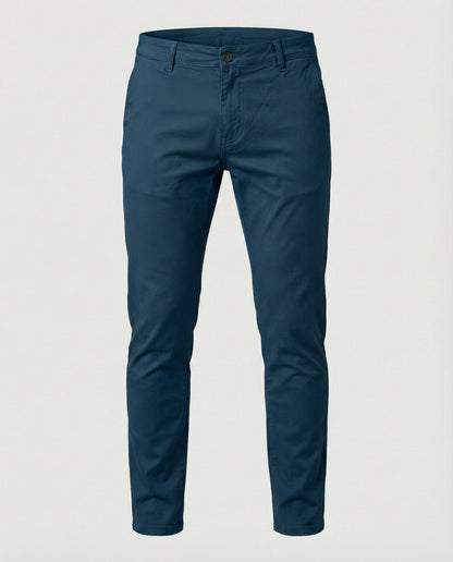 Herren Chino Slim Fit Hose Elastisch Bequem