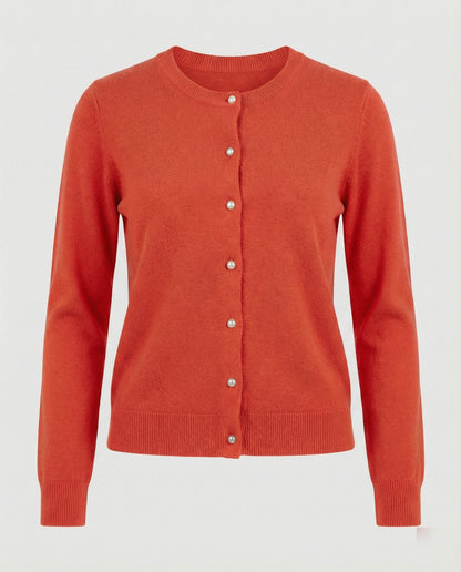 Damen Cardigan Weich Feinstrick Mit Knöpfen Elegант