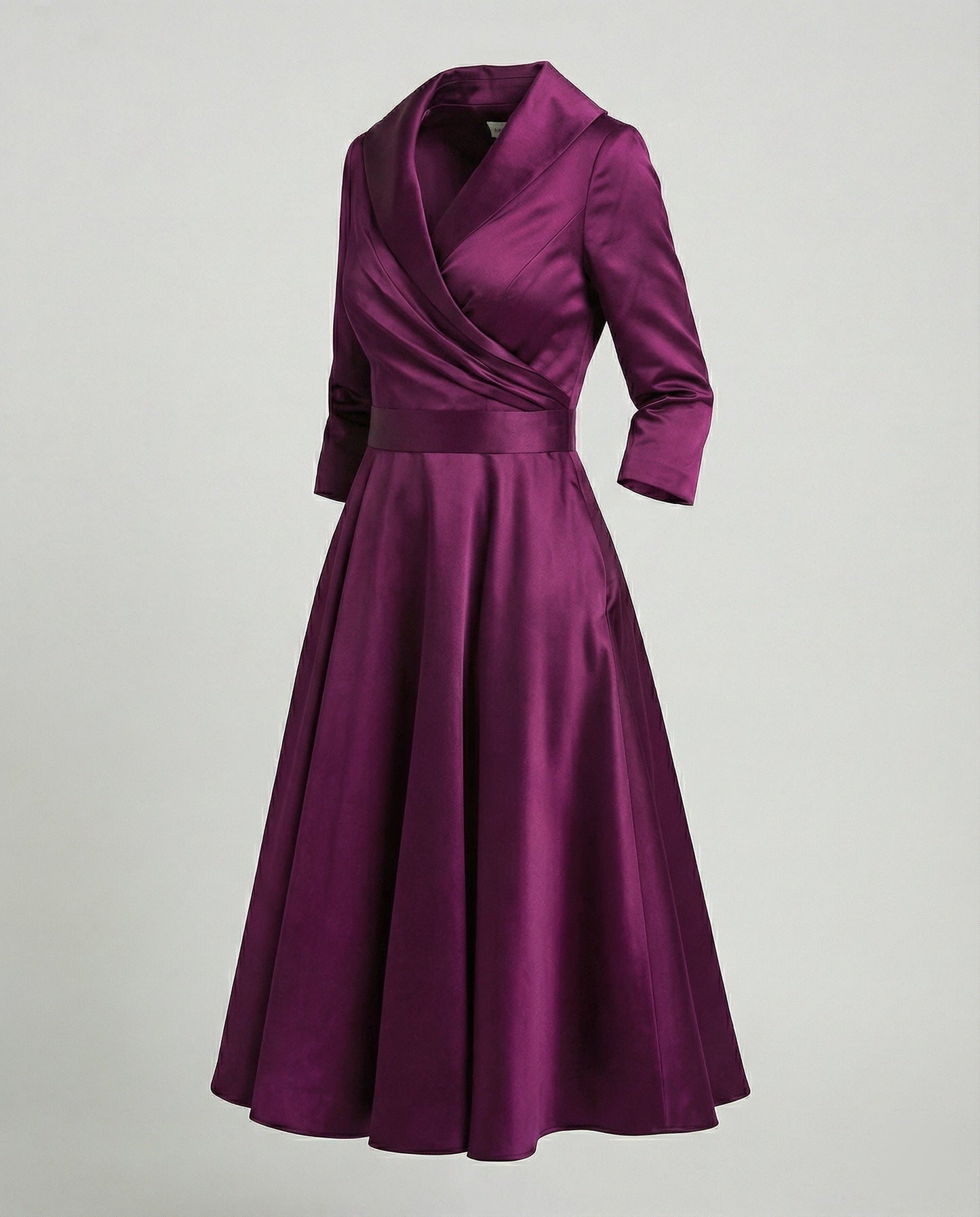 Chices Wickelkleid Mit Weitem Kragen Damen