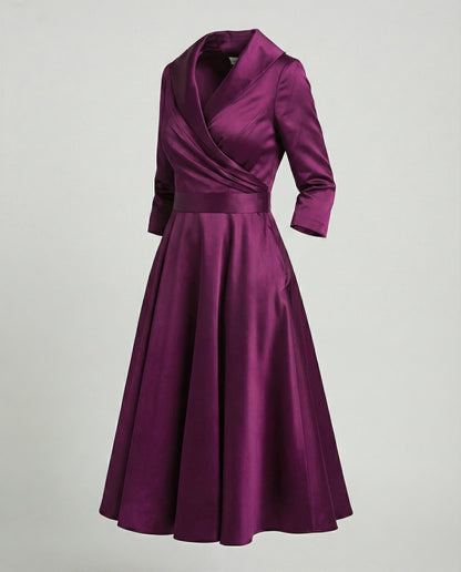 Chices Wickelkleid Mit Weitem Kragen Damen