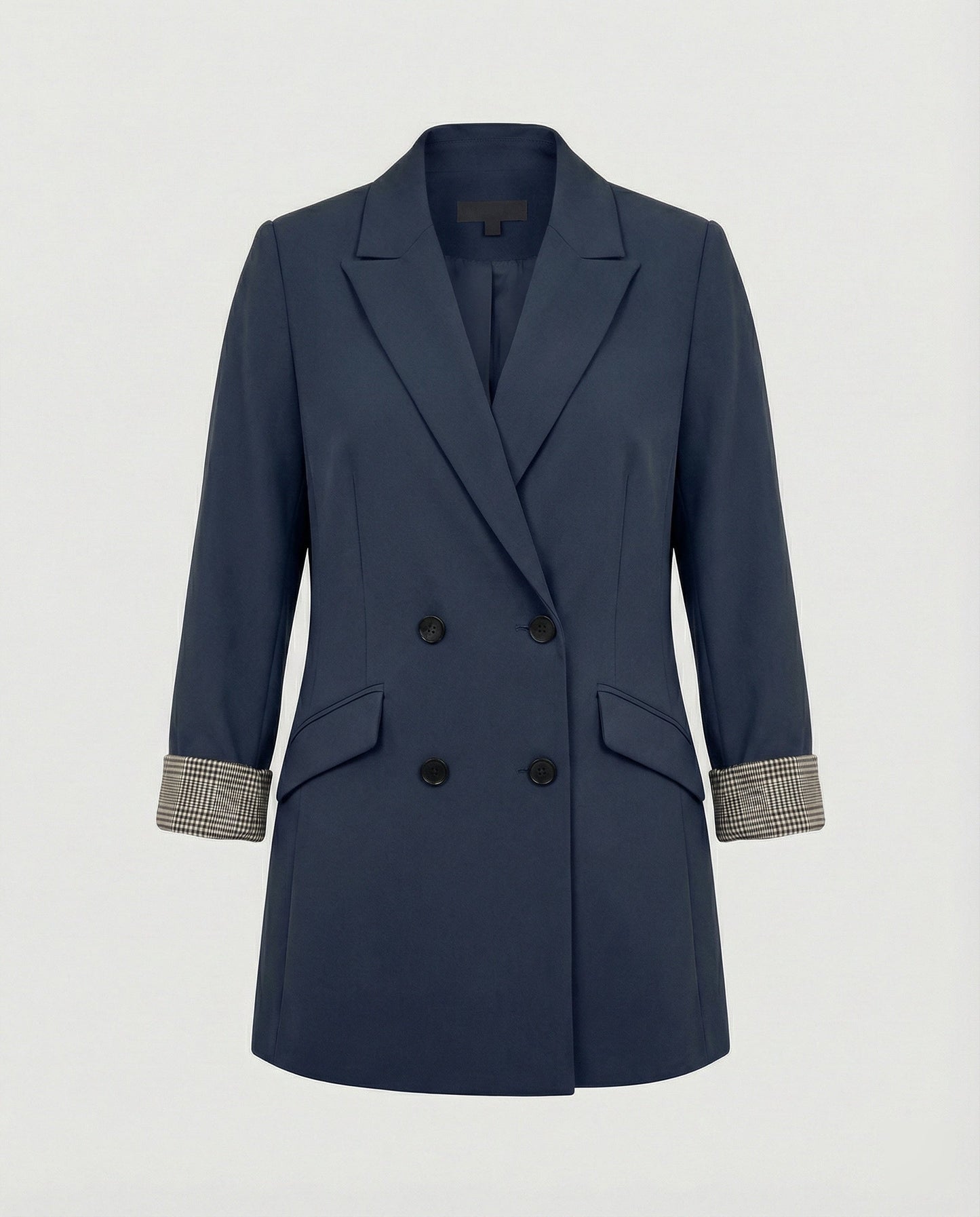 Damen Blazer Doppelreihig Kontrast Ärmel Modern Berlin