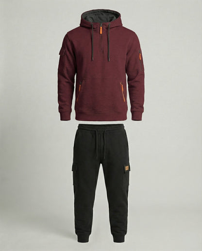 Herren Sportbekleidung Set Hoodie Jogginghose Funktionsshirt