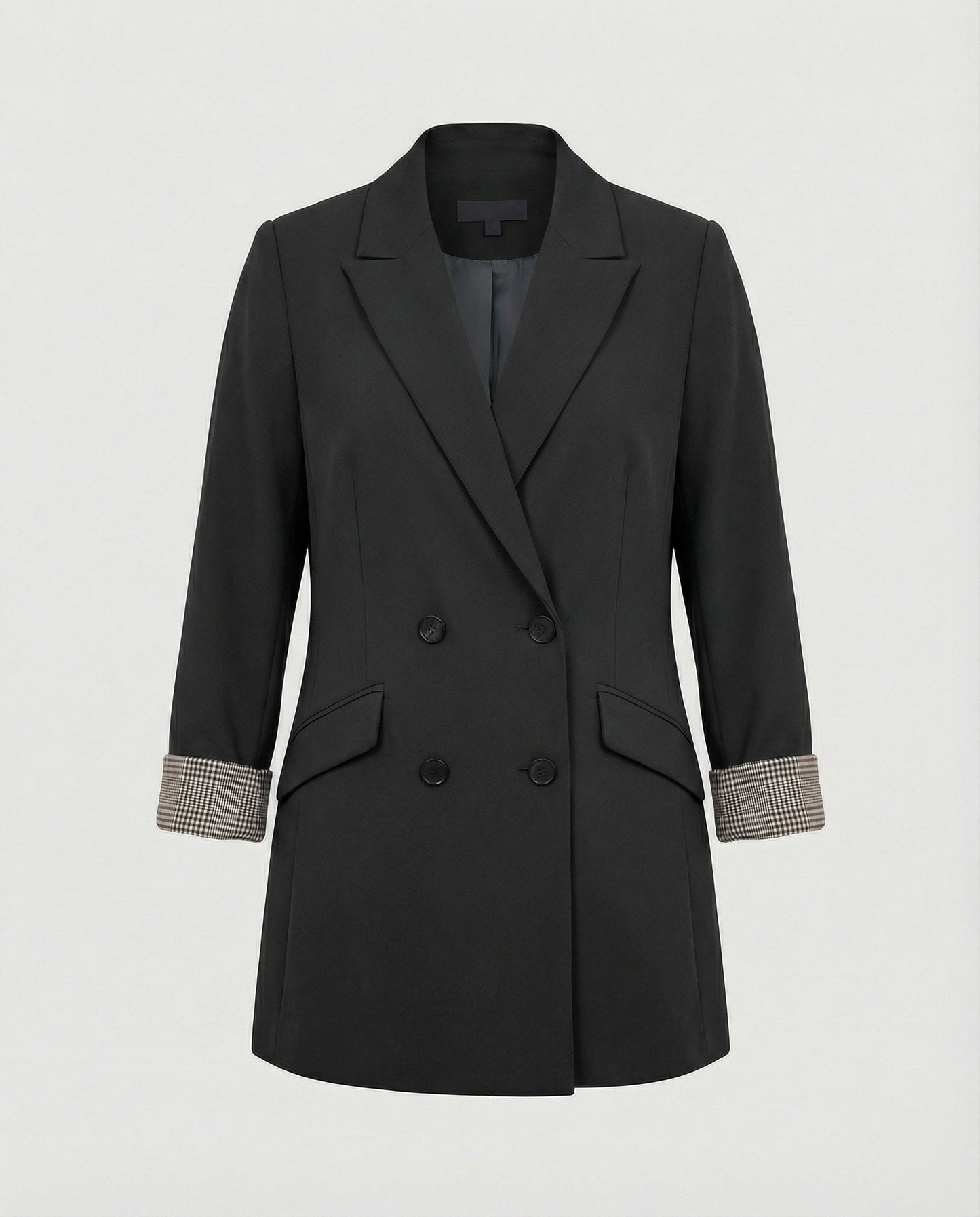 Damen Blazer Doppelreihig Kontrast Ärmel Modern Berlin