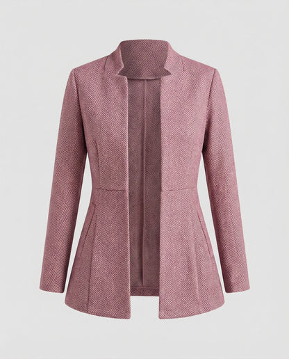 Ärmellose Damen Blazer Hahnentritt Style