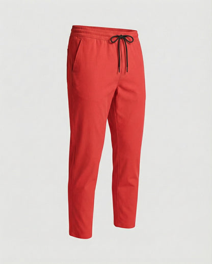 Herren Hose Leicht Bequem mit Verstellbarem Bund und Seiten Taschen
