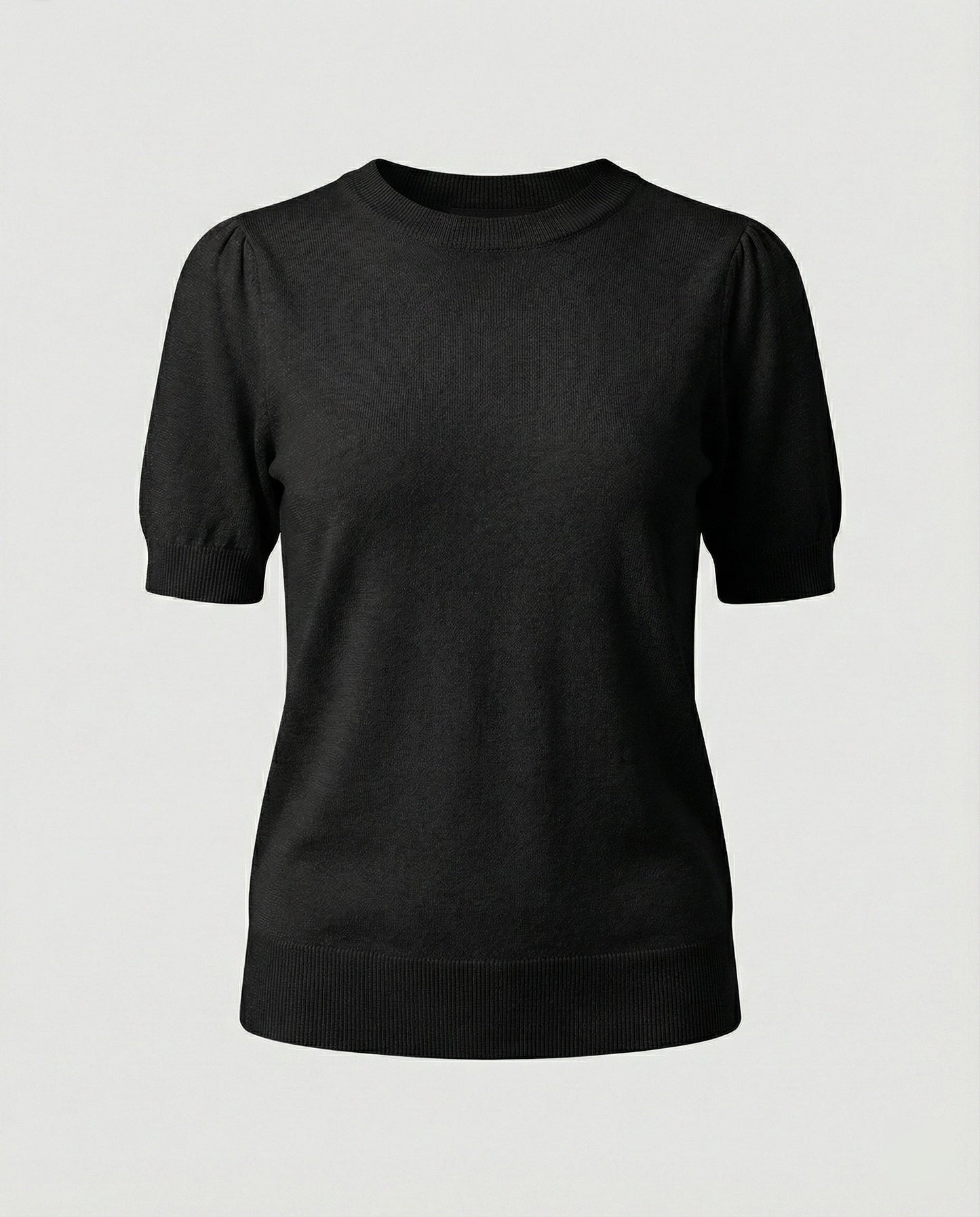 Damen Pullover Kurzarm Baumwolle Modern