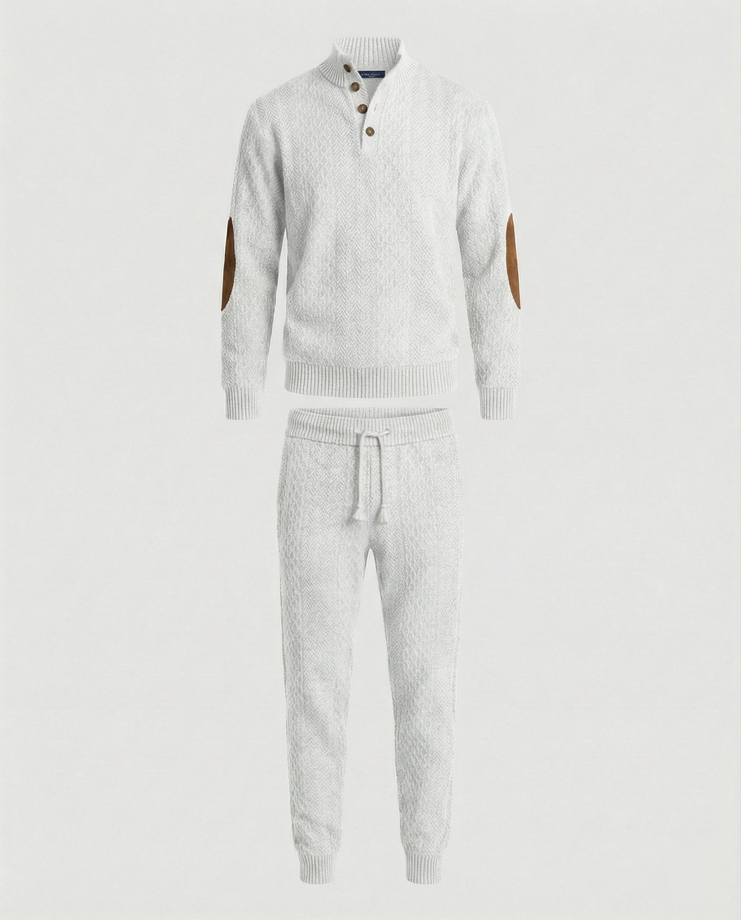 Herren Strickanzug Stehkragen Langarm Modern