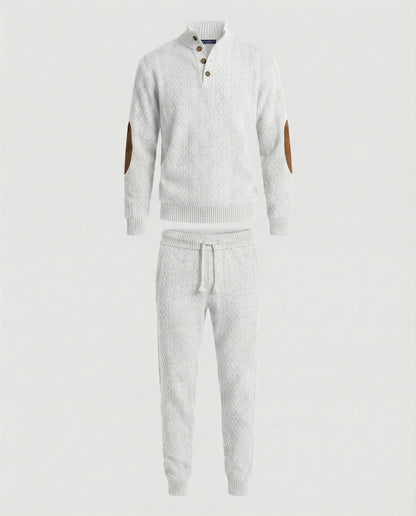 Herren Strickanzug Stehkragen Langarm Modern