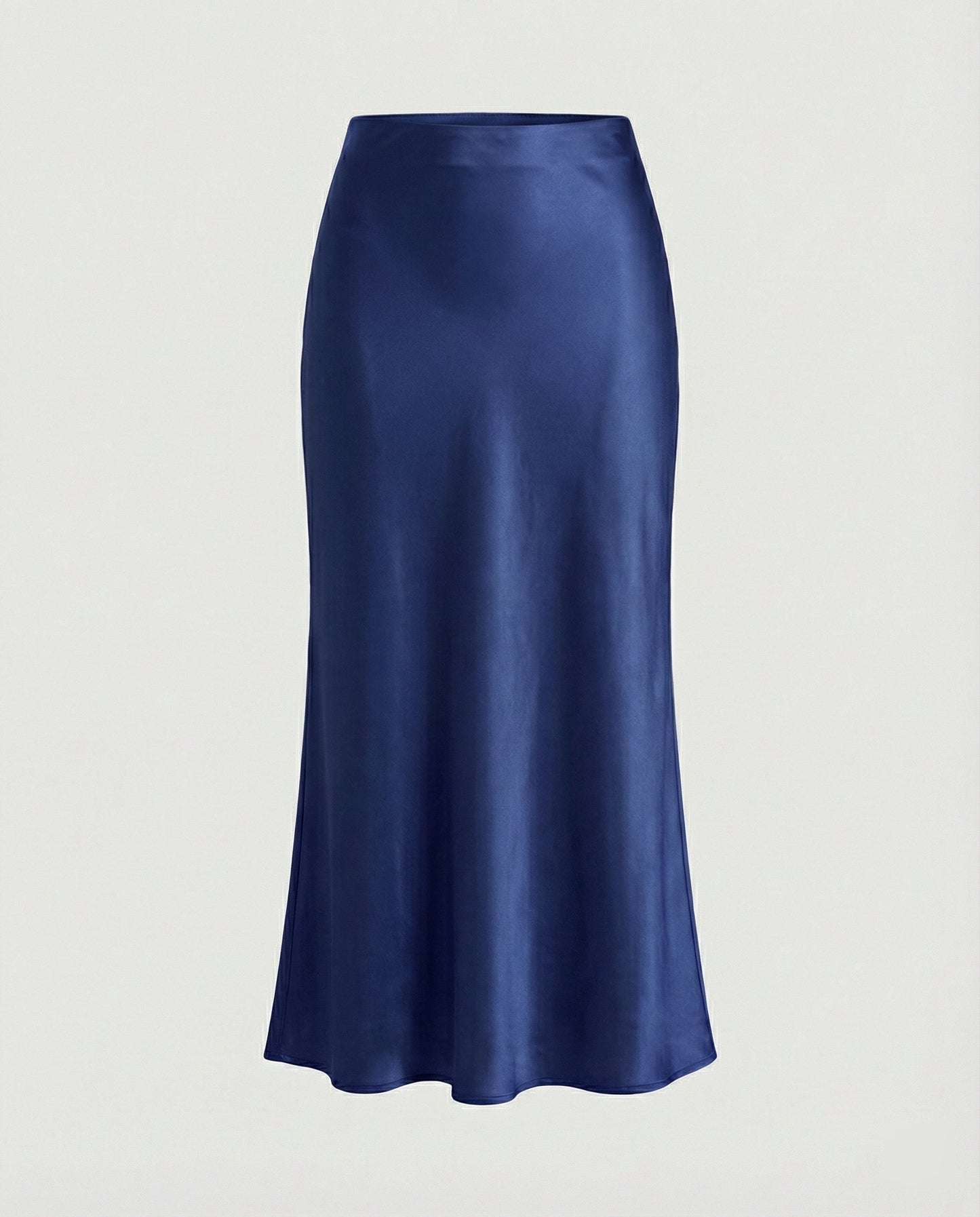Damen Maxikleid aus Satin Glatt Elegant