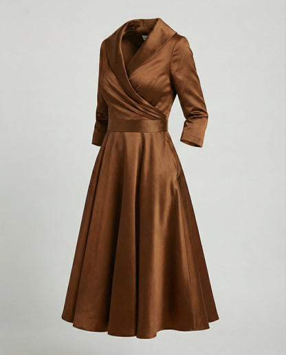 Chices Wickelkleid Mit Weitem Kragen Damen