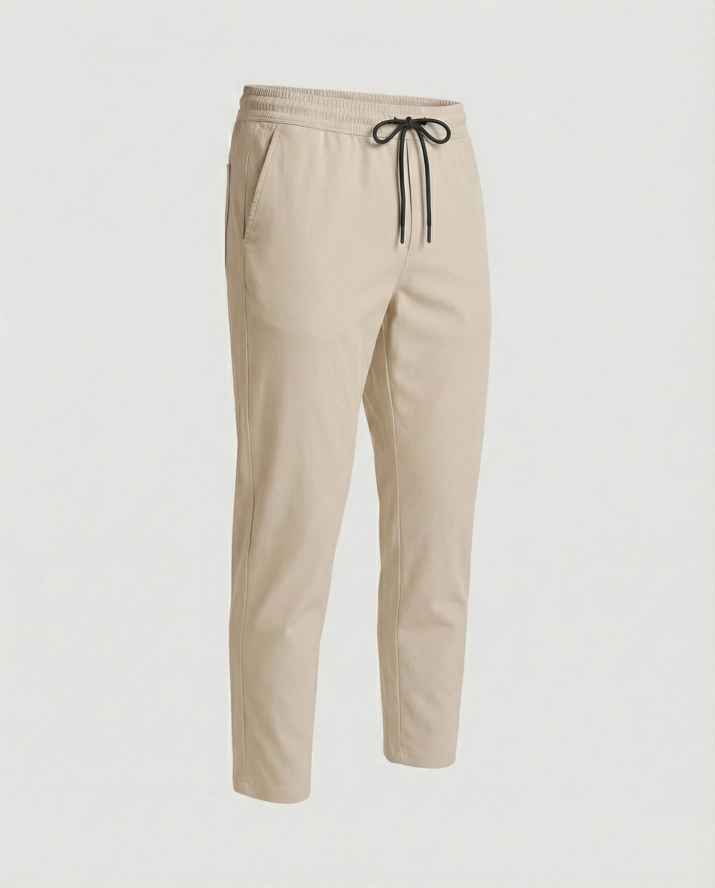 Herren Hose Leicht Bequem mit Verstellbarem Bund und Seiten Taschen