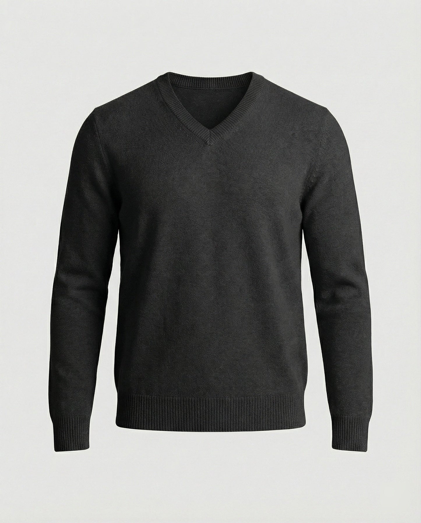 Feinstrick Pullover V-Ausschnitt Herren
