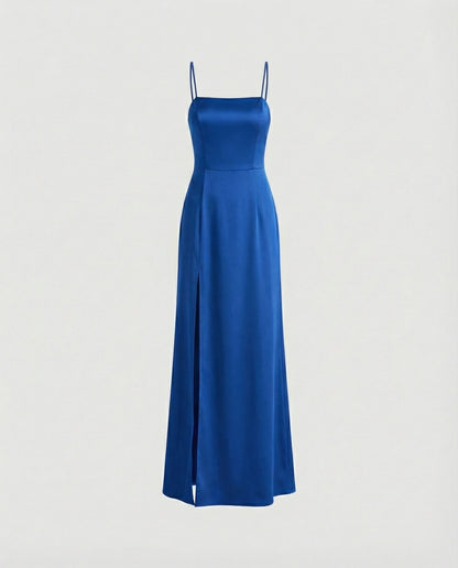 Elegantes Abendkleid Damen Lang Schlitz Cocktailkleid