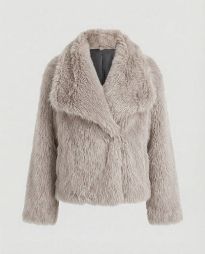 Fuchsfelljacke Streetstyle Luxus Mantel Damen