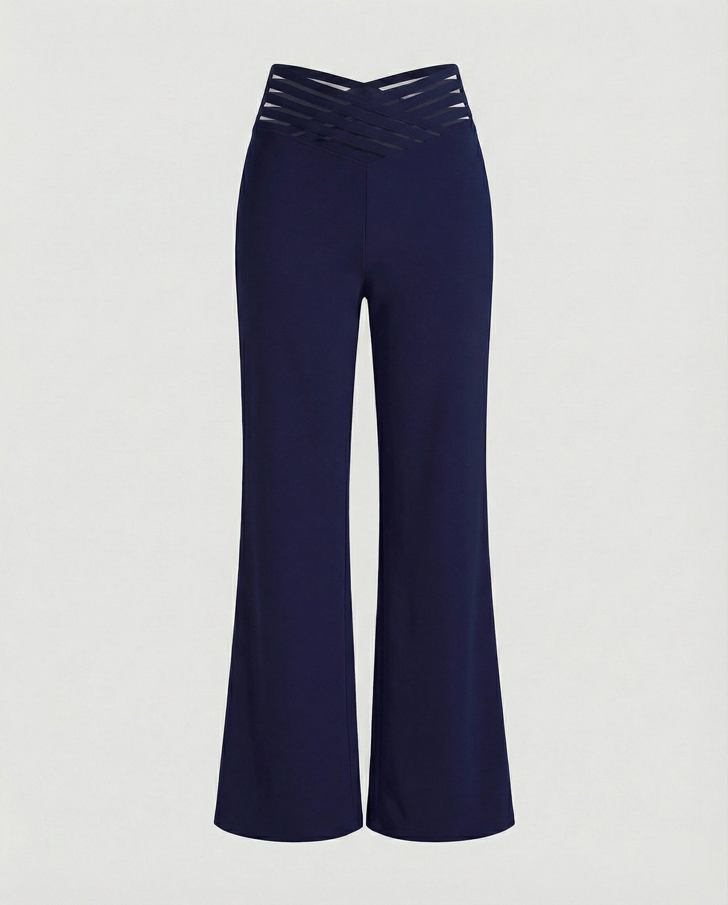 Damen Palazzo-Hose Weit Bequem Mit Cut-Outs Trendy