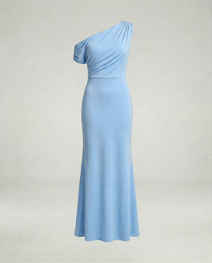 Elegantes Abendkleid Figurbetont Asymmetrisch Lang