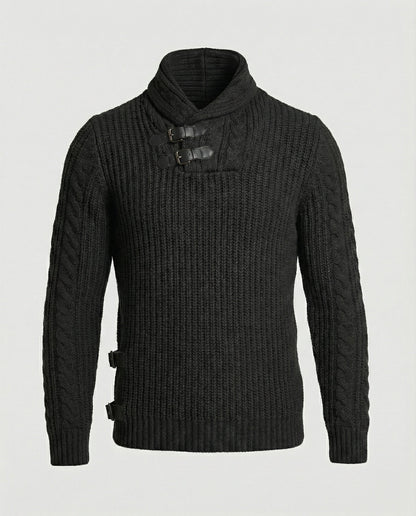 Asymmetrischer Strickpullover Herren Modern Trendy