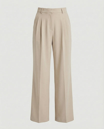 Damen Hose Weite Bequem Hochtailliert Komfort