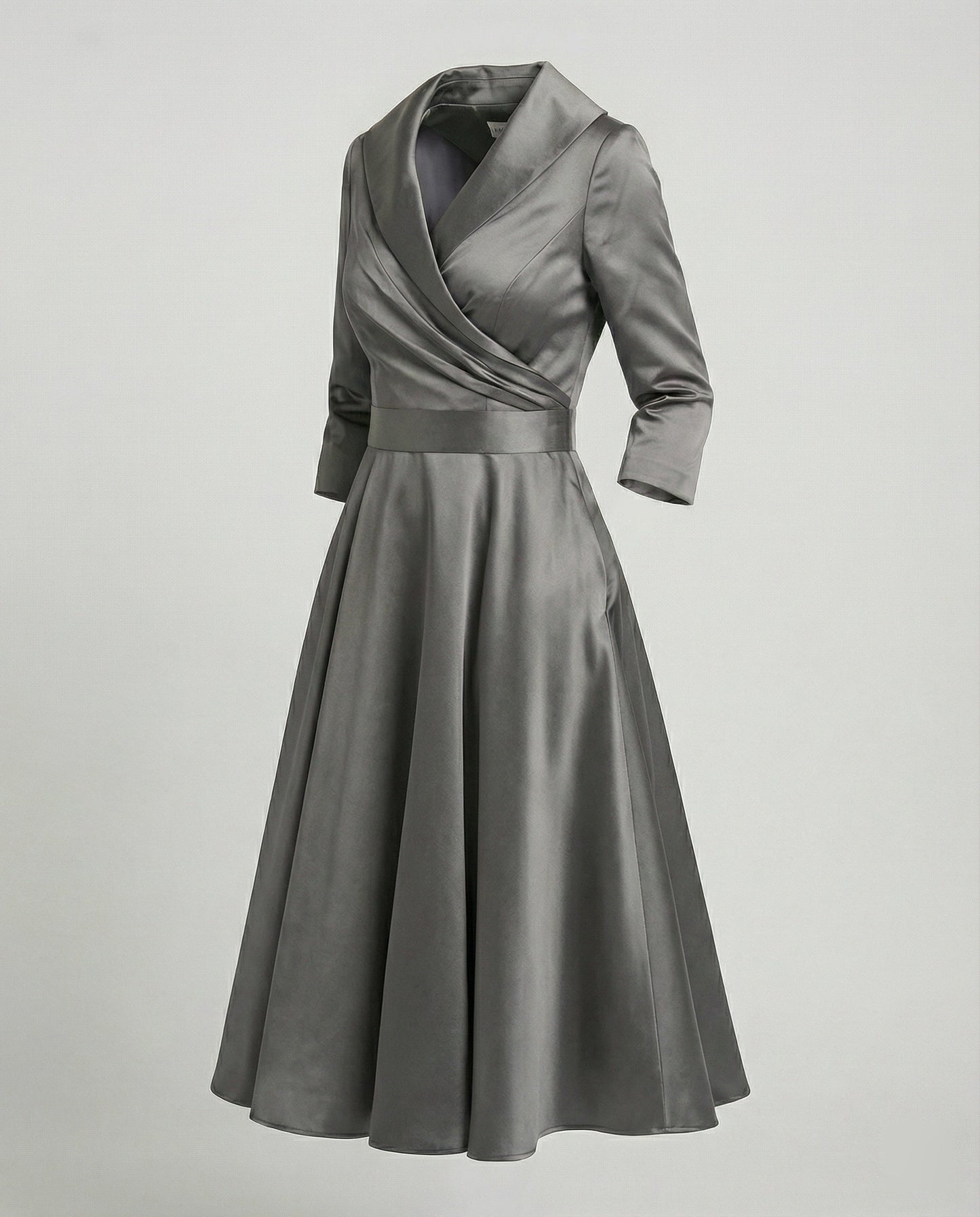 Chices Wickelkleid Mit Weitem Kragen Damen