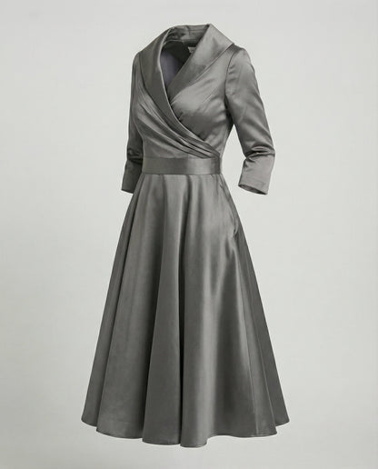 Chices Wickelkleid Mit Weitem Kragen Damen
