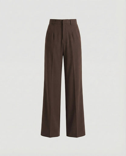 Weite Damen Stoffhose mit Bügelfalte Elegant