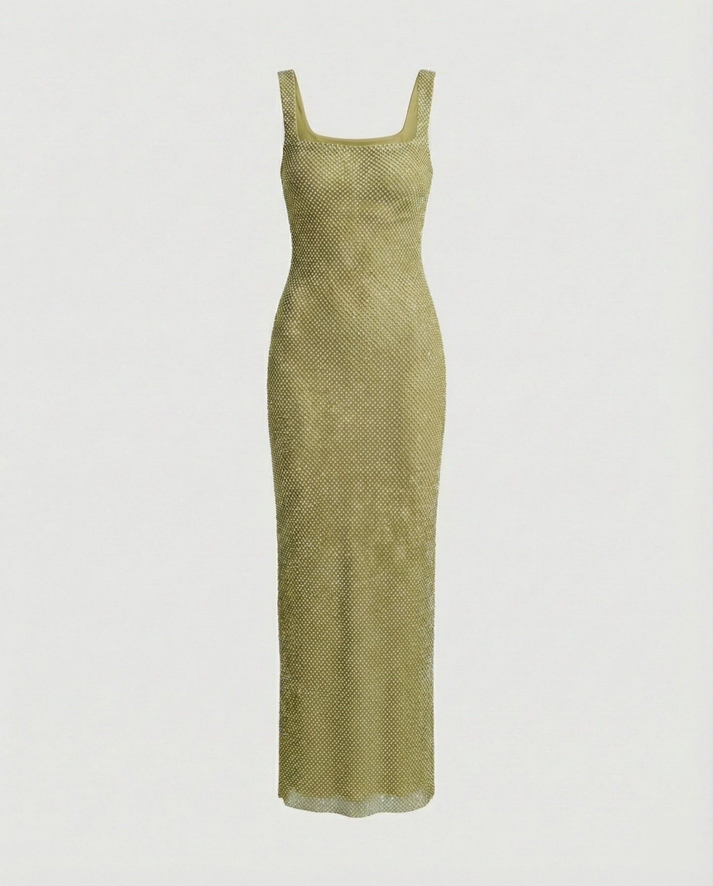 Funkelndes Abendkleid Damen Netzstoff Lang
