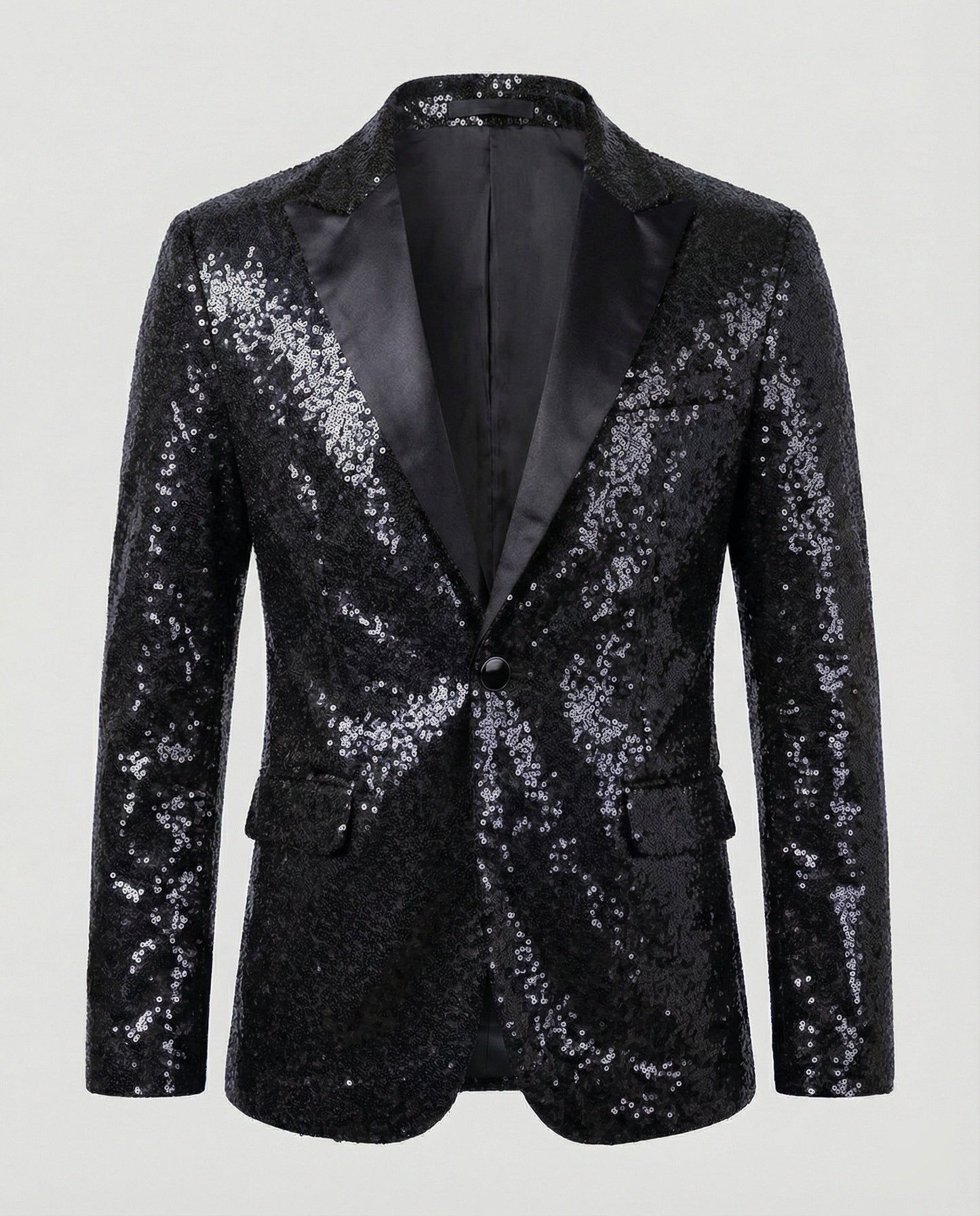 Glamour Blazer Pailletten Damen Jacke