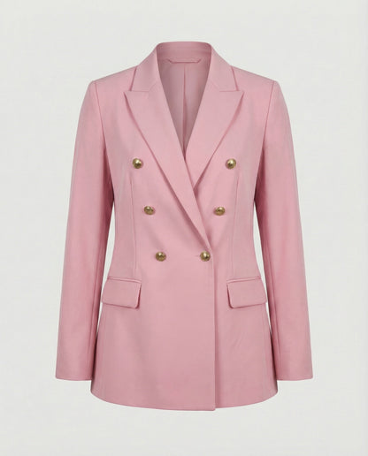 Damen Blazer Doppelreihig Modern Elegant